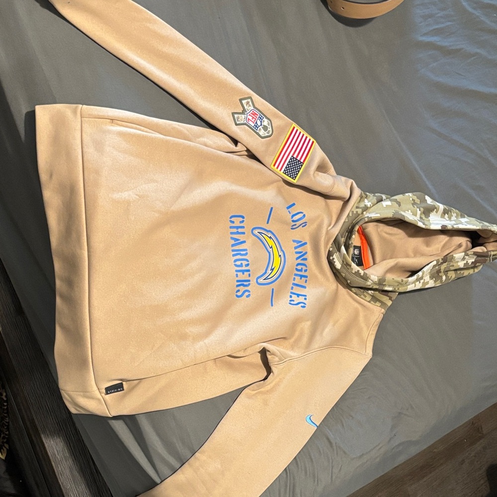 Los Angeles Chargers Tan Hoodie